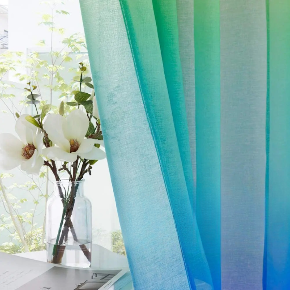 Voilage arc en ciel épais