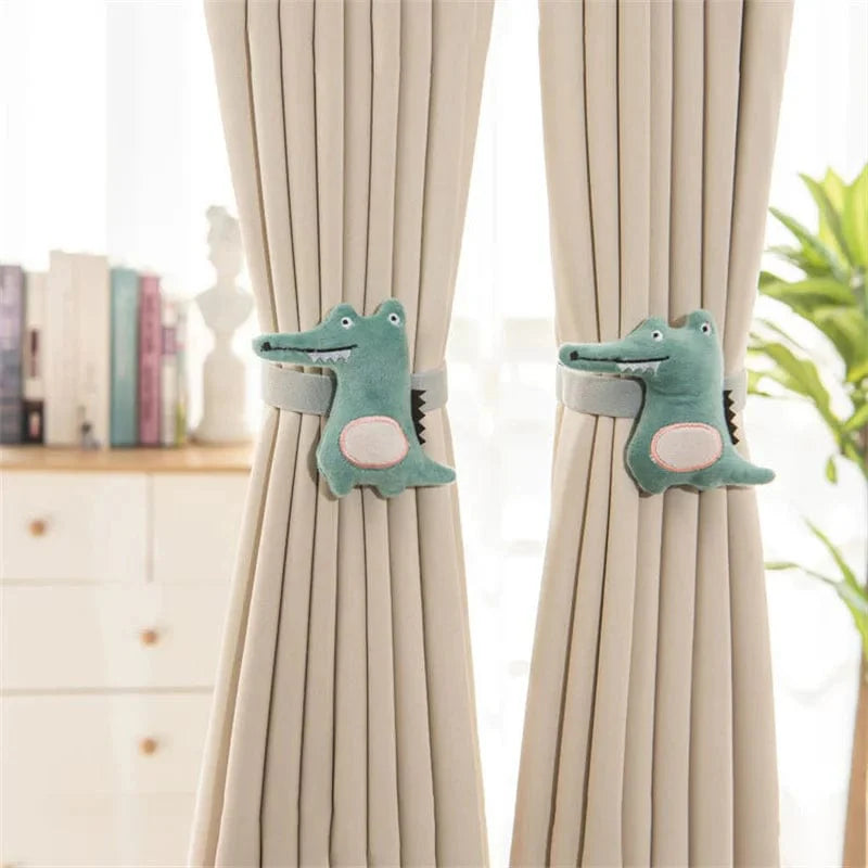 Embrasse rideau crocodile vert