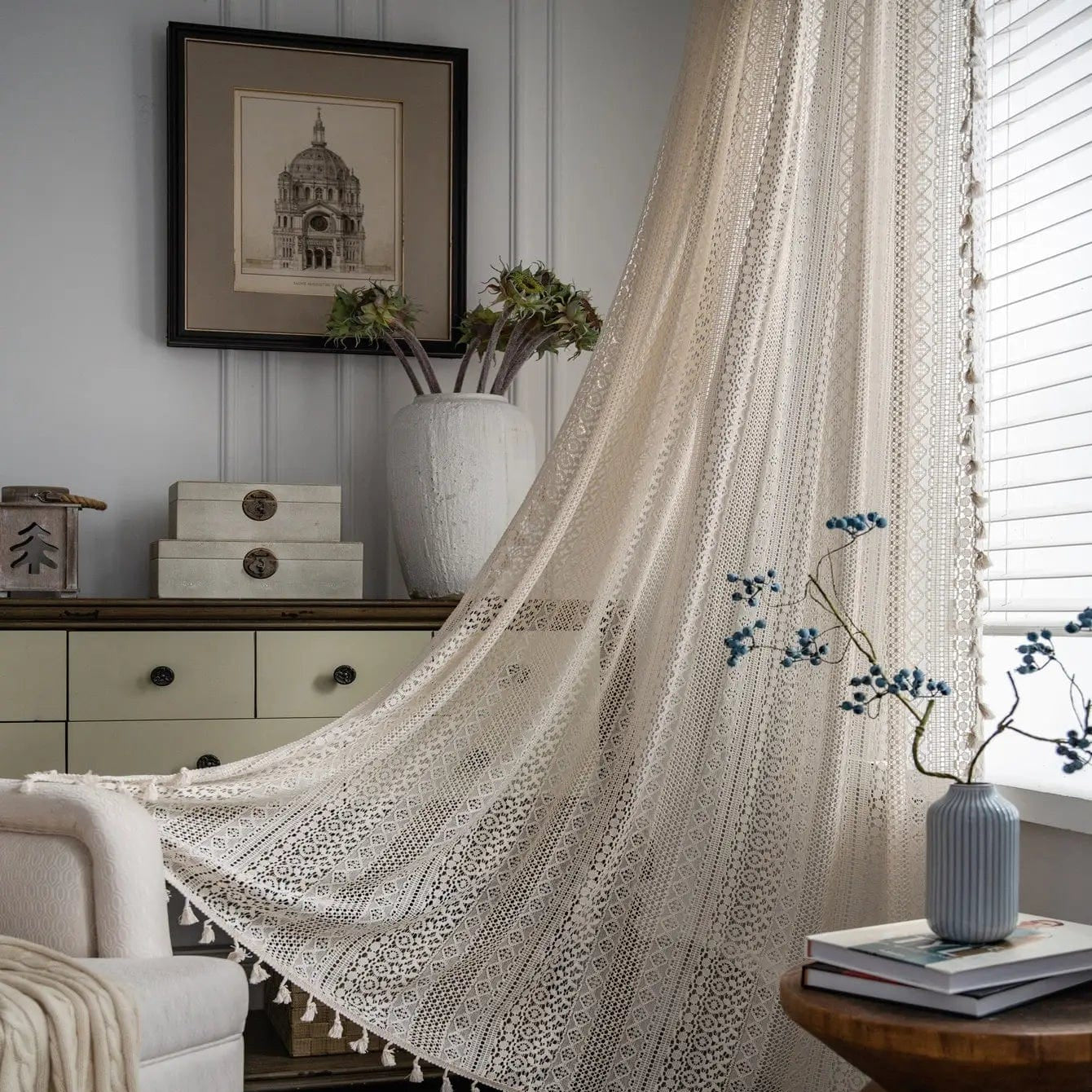 Rideau bohème classique