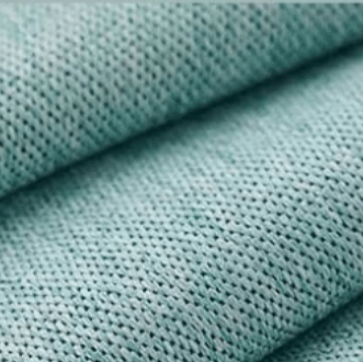 Rideau chambre cyan en lin