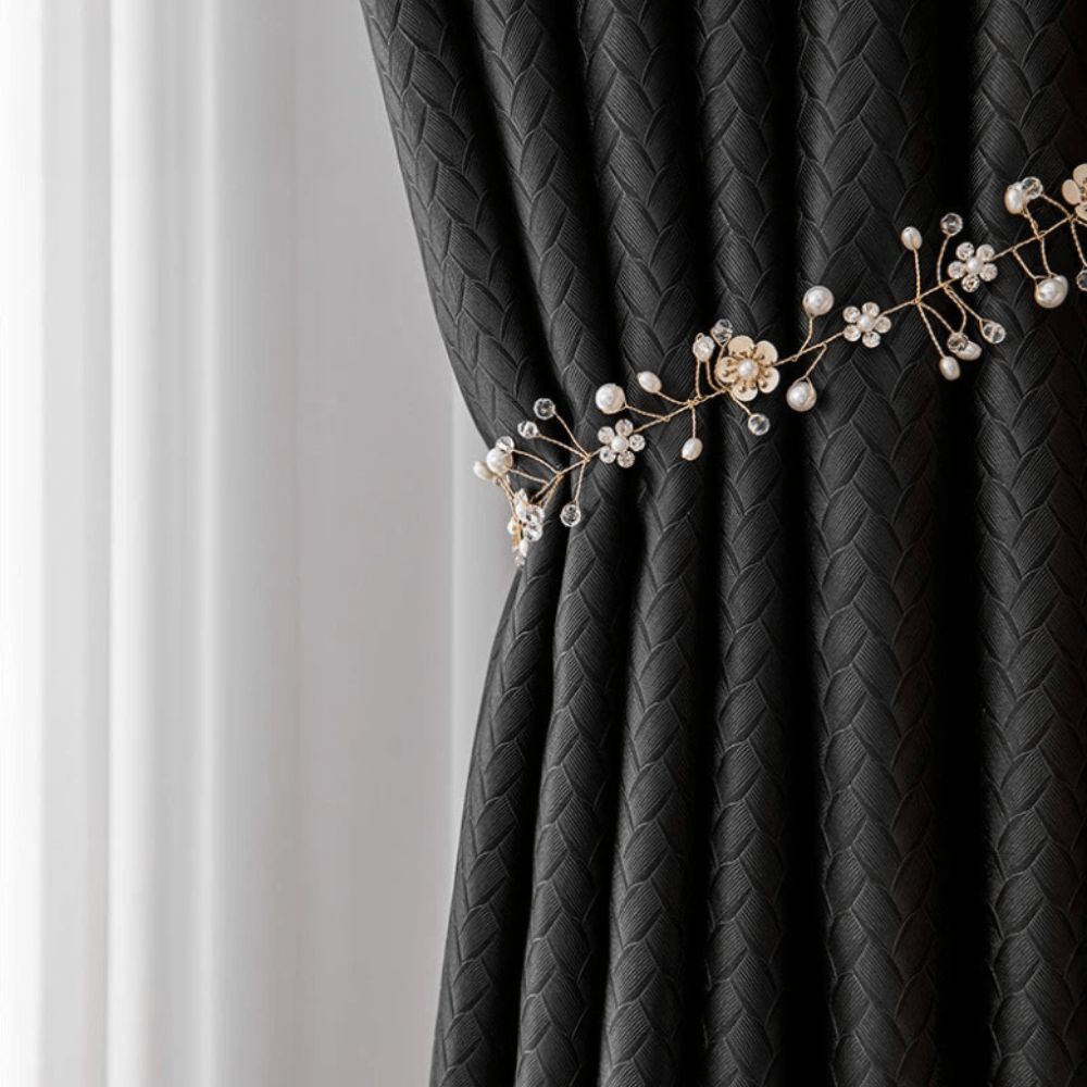 Rideau chambre noir occultant tendre nuit