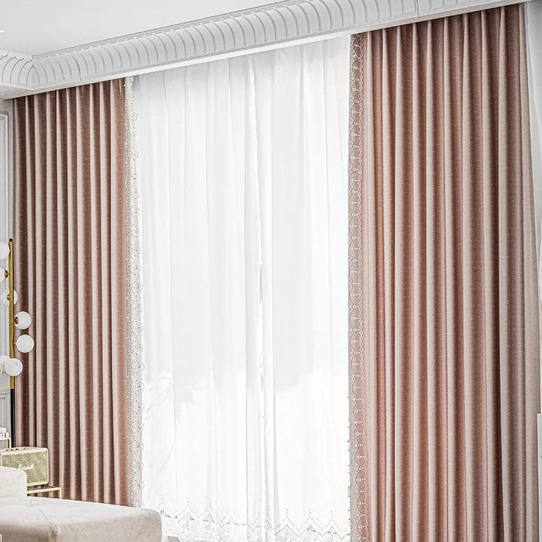 Rideau chambre rose Cocooning