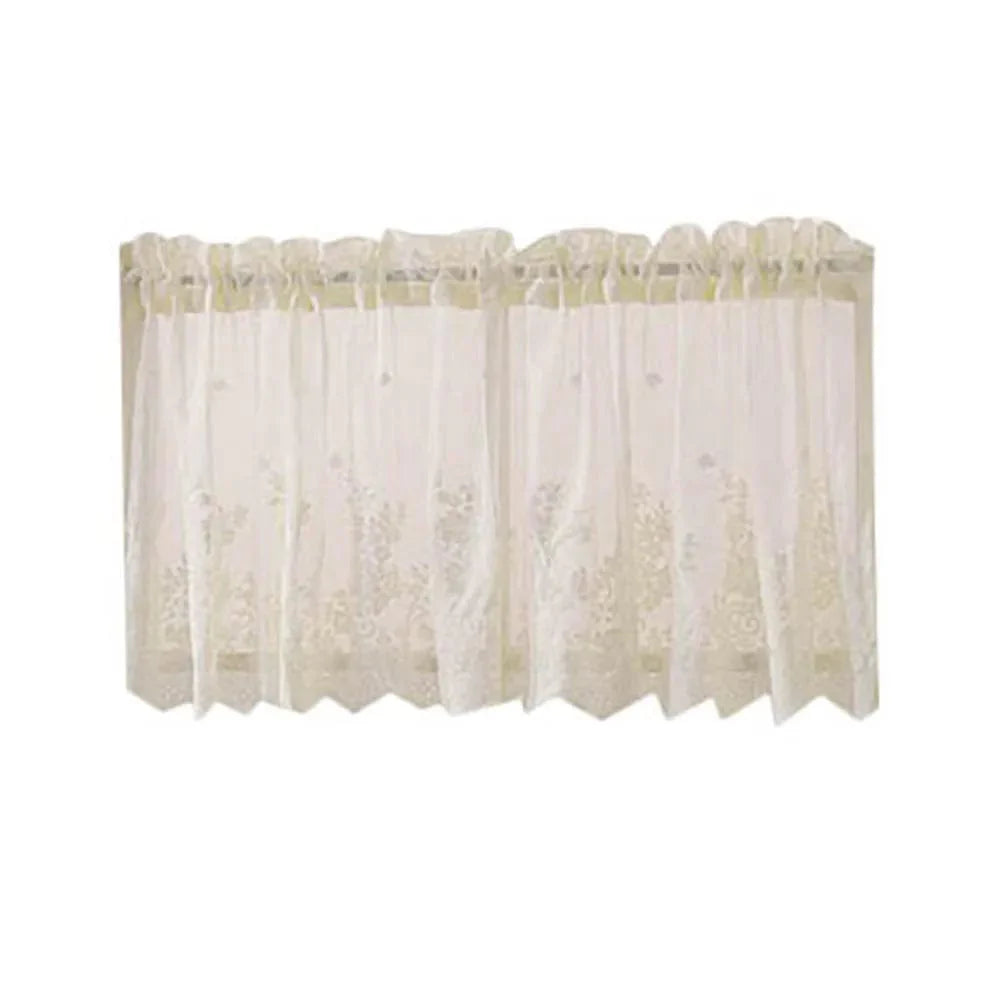 Rideau cuisine beige pour rangement