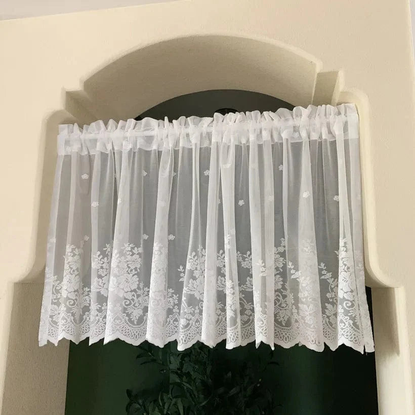 Rideau cuisine blanc classique