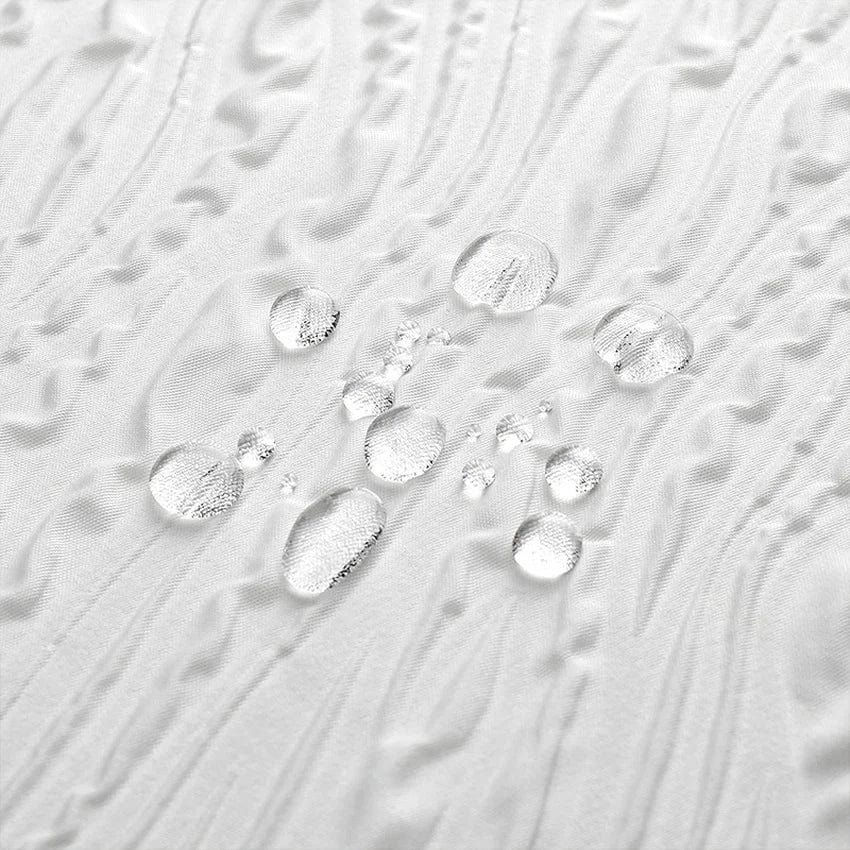 Rideau de bain géométrique à points blanc moderne