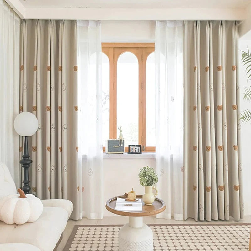 Rideau enfant occultant ourson