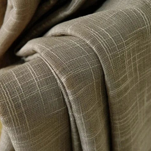 Rideau lin gris épuré