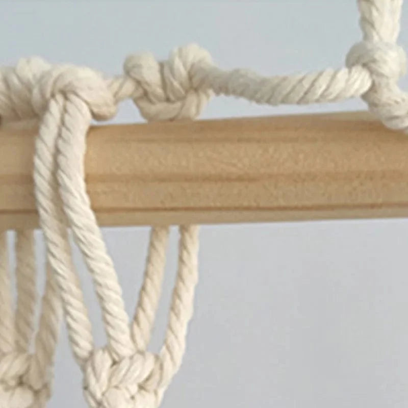 Rideau macramé luxe nature