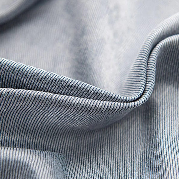 Rideau salon bleu moderne