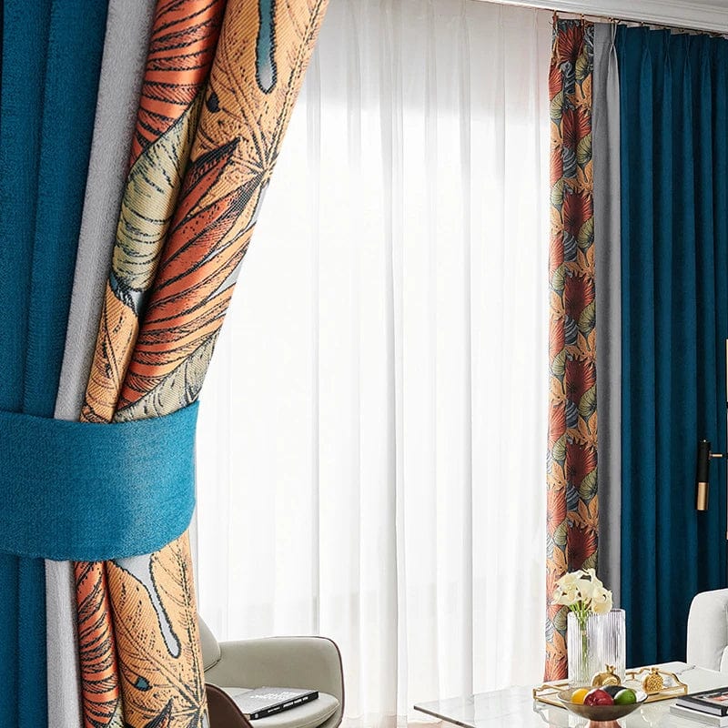 Rideau salon coloré occultant original