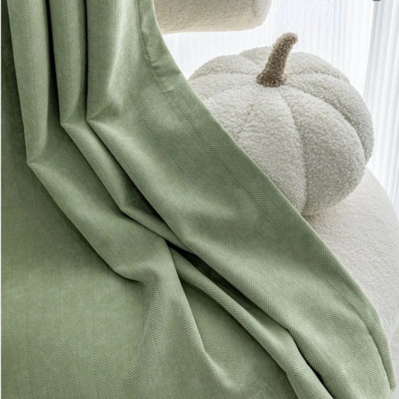 Rideau salon vert matcha obscurcissant