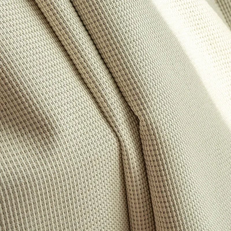 Rideau thermique beige double couche