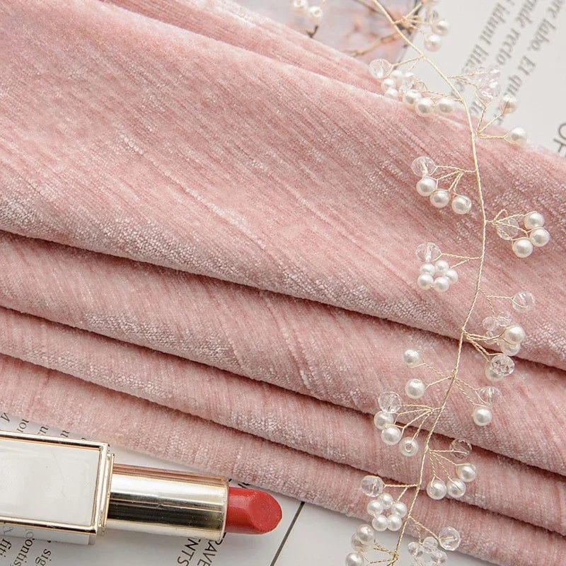 Rideau velours rose chic et chaud