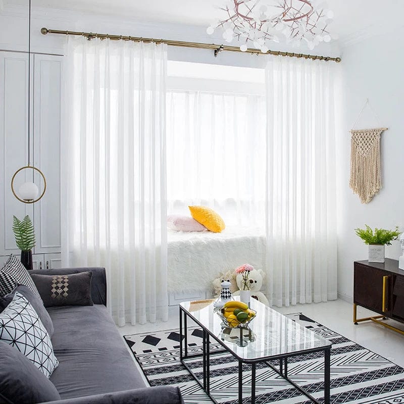 Voilage blanc classique