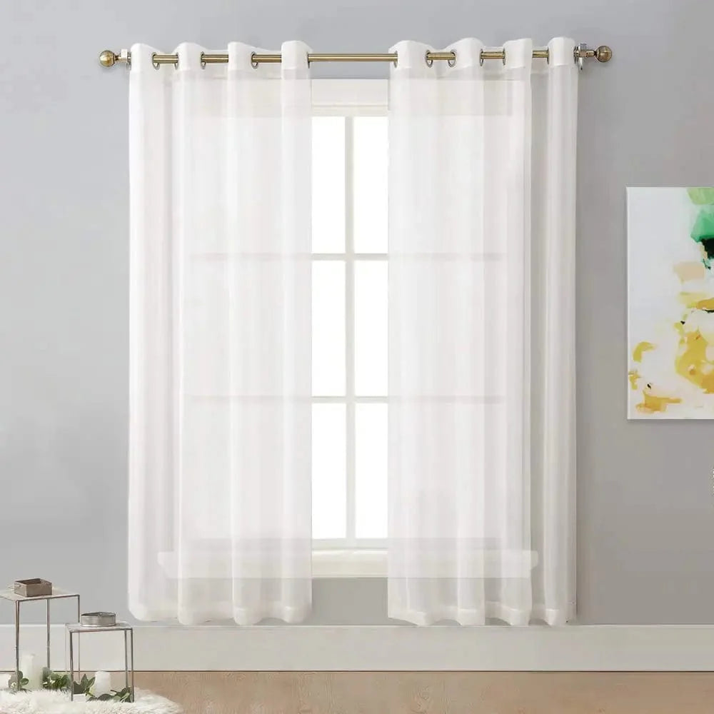 Voilage blanc épuré