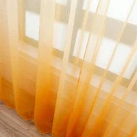 Voilage dégradé jaune
