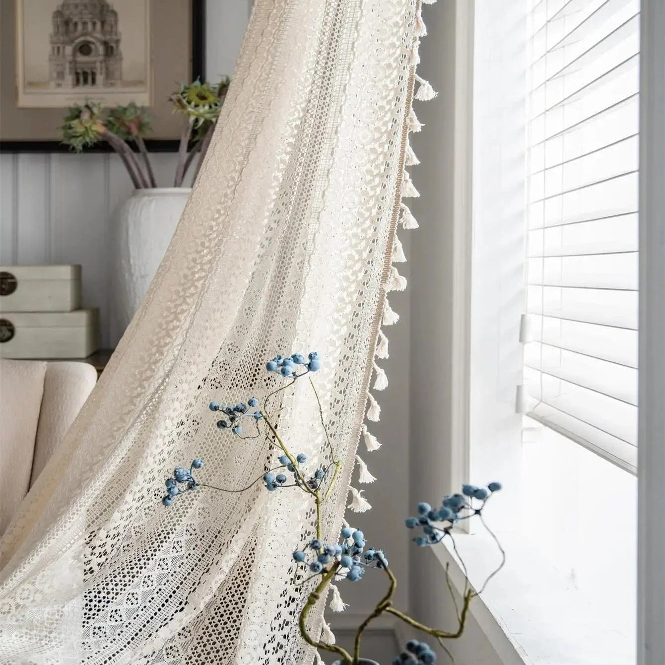 Rideau bohème classique