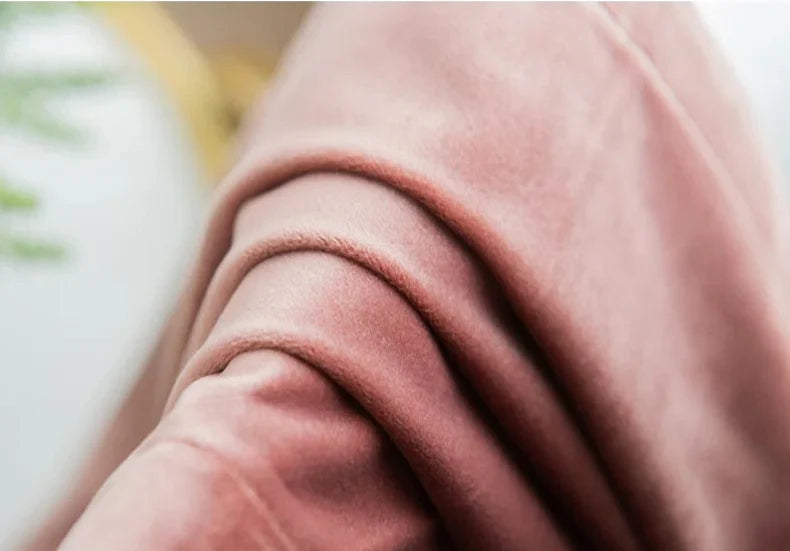 Rideau velours rose occultant classique